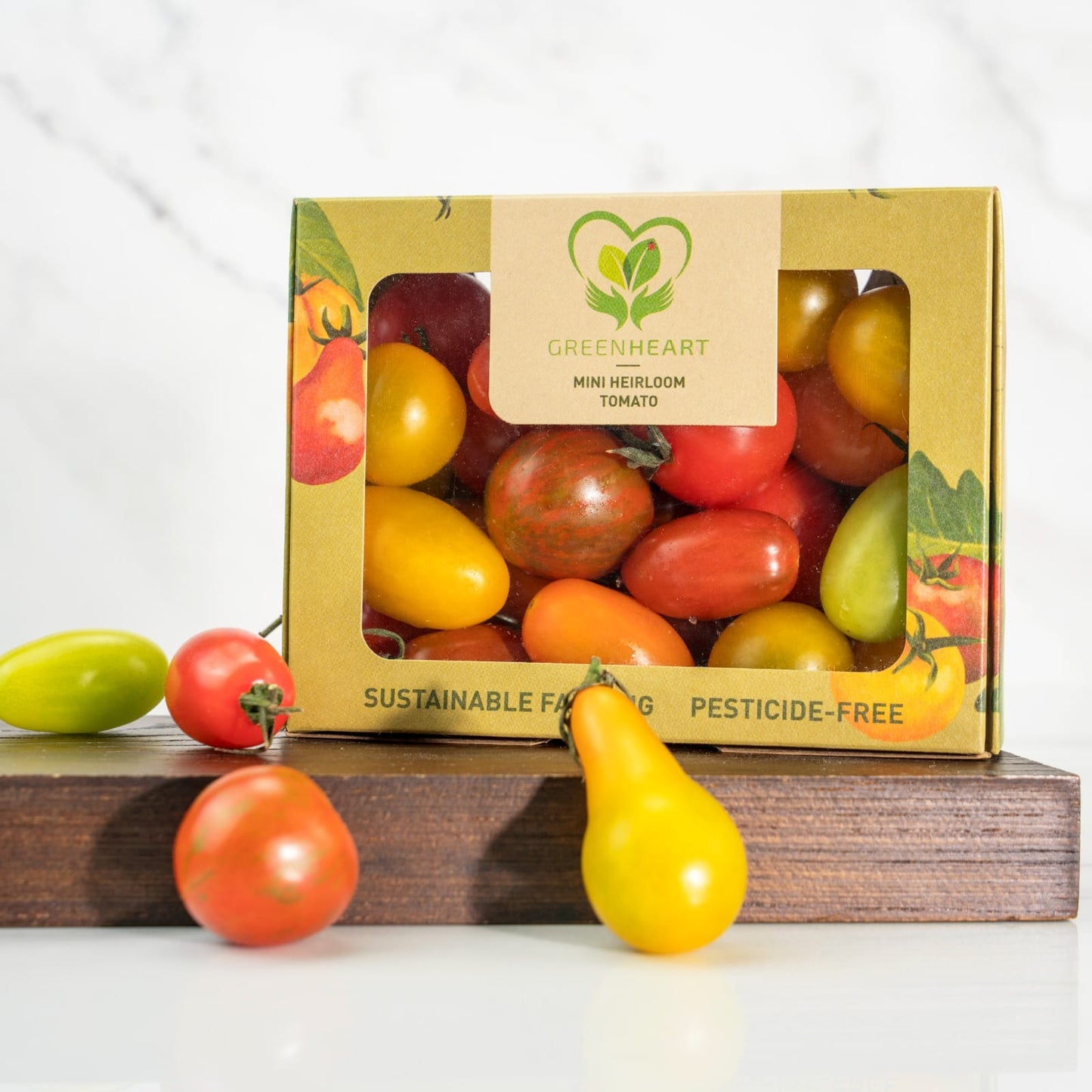 Excess Green Hearts Heirloom Cherry tomato 250g (no pesticide)