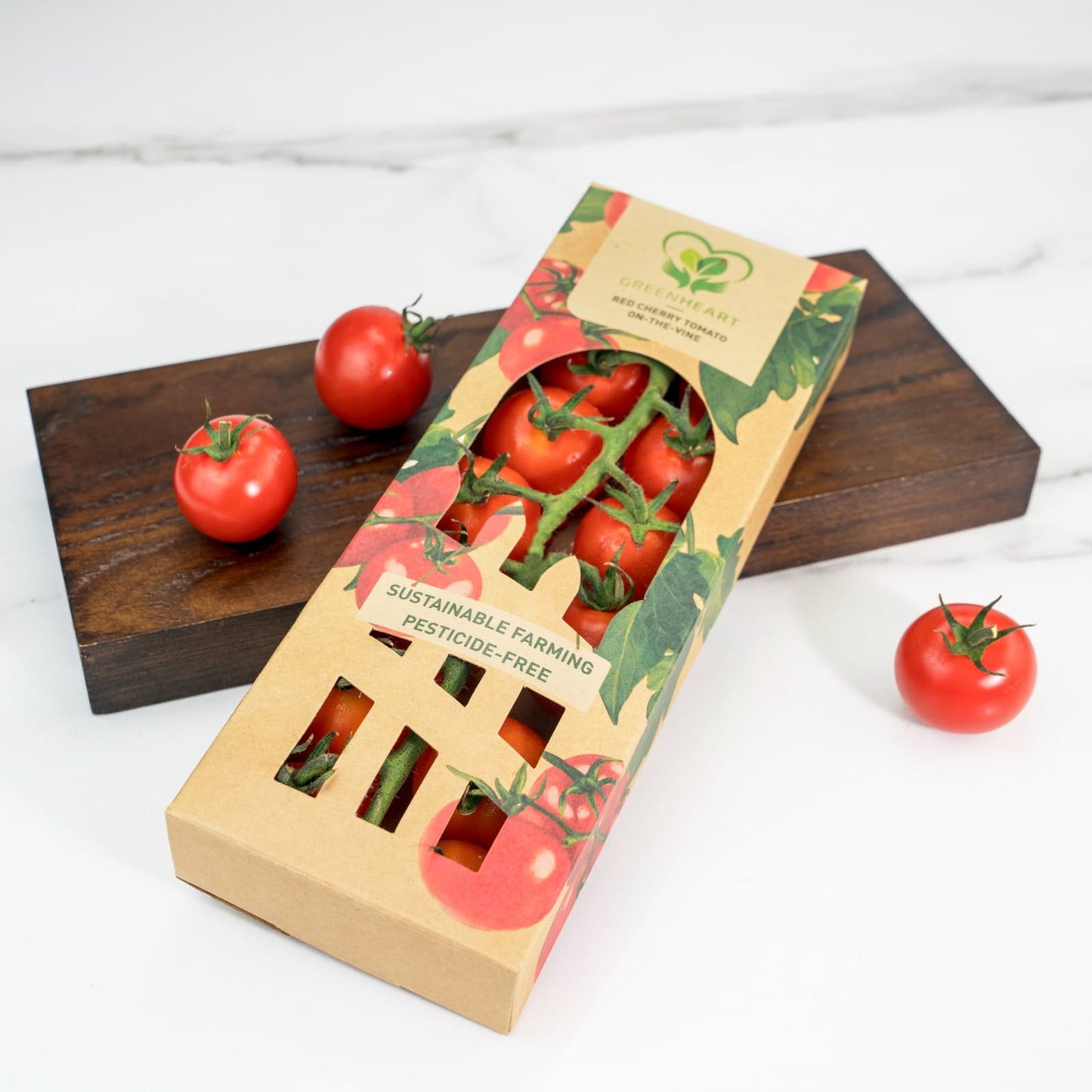 Excess Green Hearts Tomato On vine 250g (no pesticide)