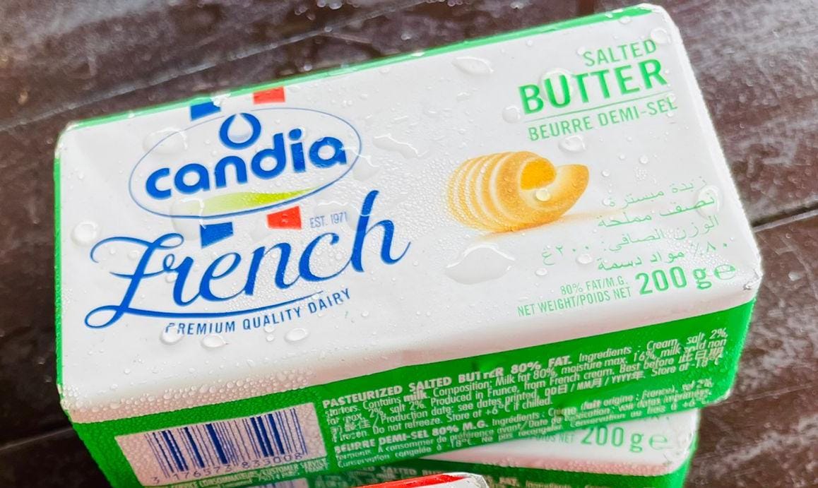 Candia salted 80% butter 200g block (BBD: 18/11/23)
