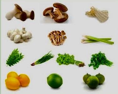 vegetable with mushroom bundle - 8 item , mixture of both.