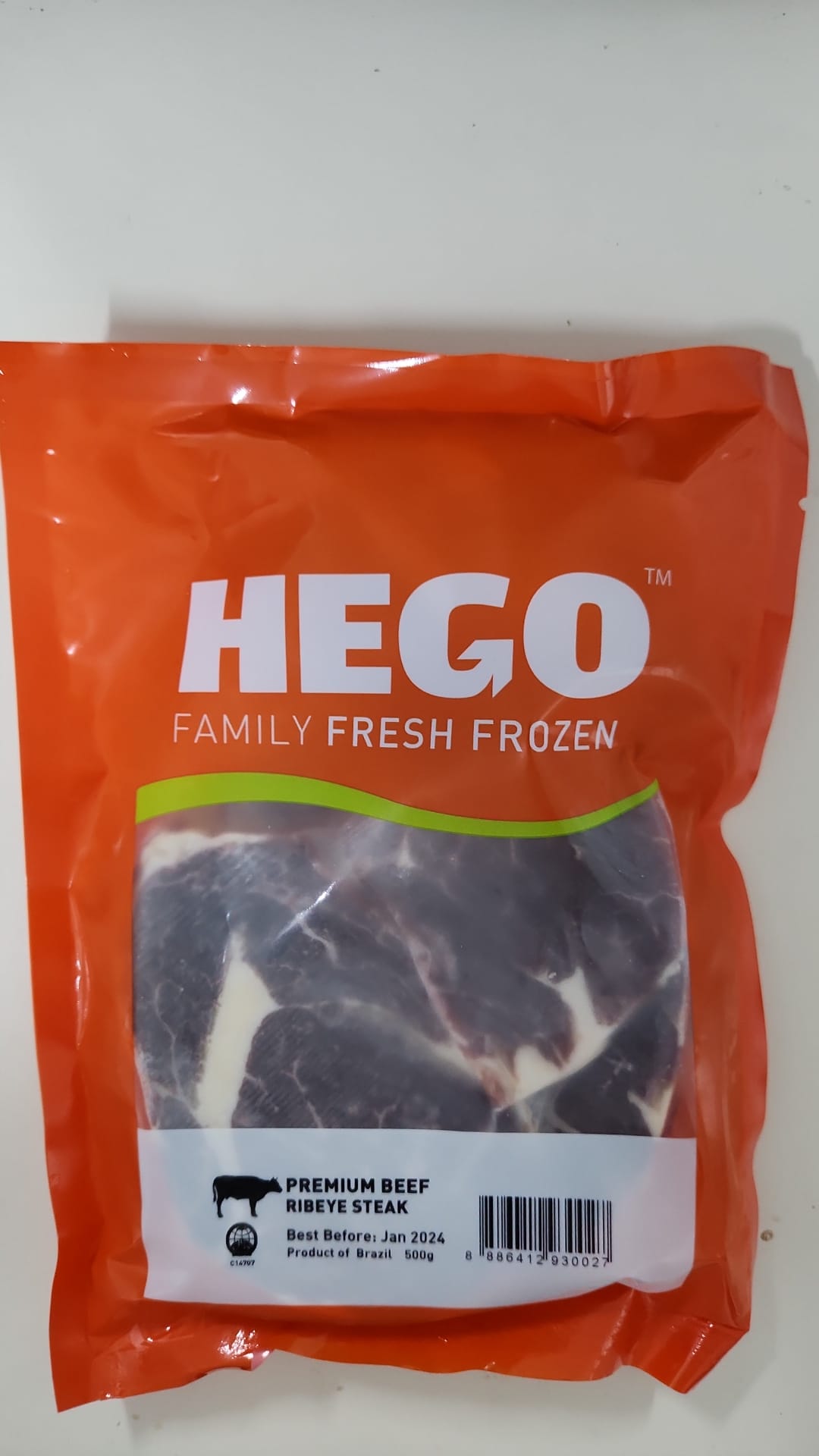 Beef ribeye steak(frozen) Halal ~ 500g
