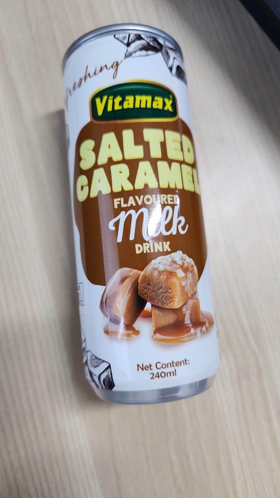 Vitamax salted caramel flavour milk drink 1 ctn 240ml x 24 (bbd: 21/10/23) (halal)